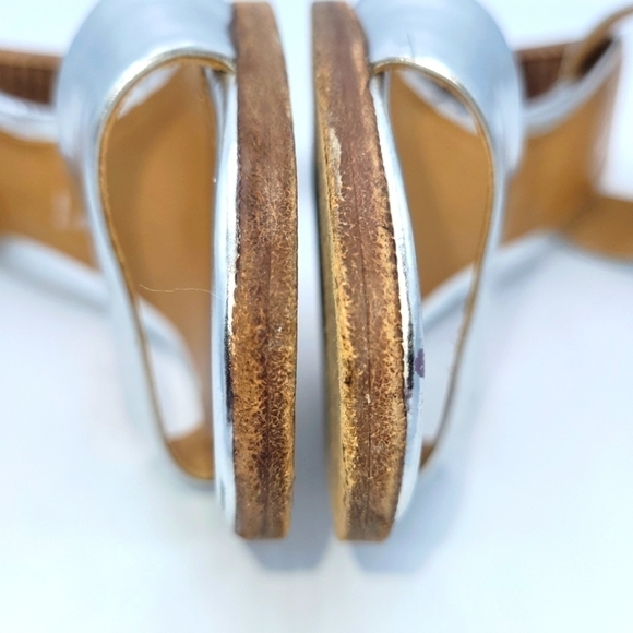 Coach Metallic/Silver Lexey Sandals Size 7 B - Picture 9 of 16